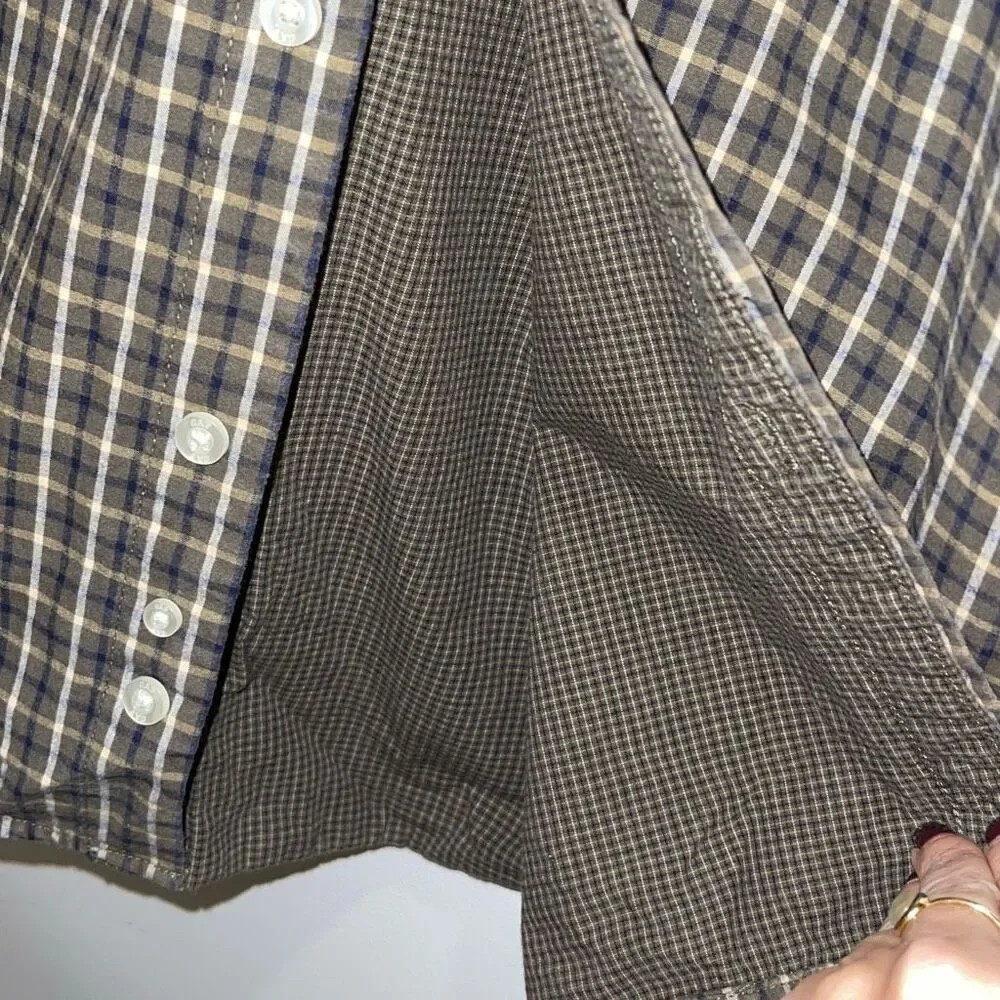 Gap Kids Vintage Button Down Lined‎ Plaid Size Large (10)